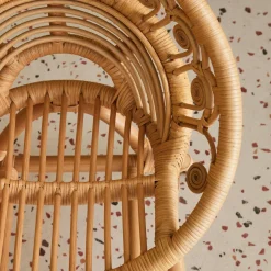 Sedia per bambini in rattan