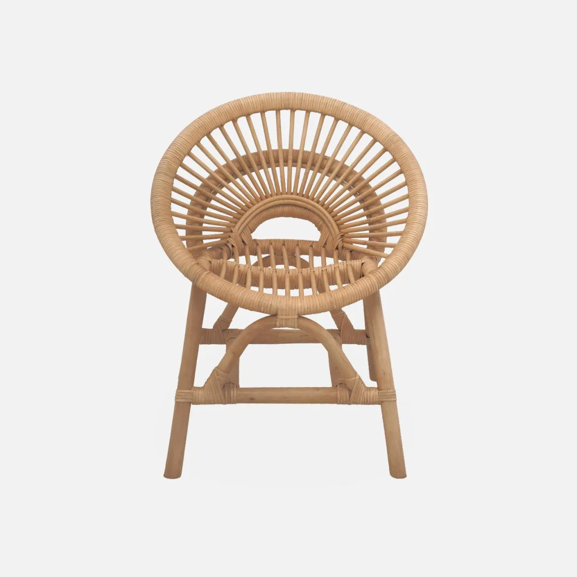 Sedia per bambini in rattan