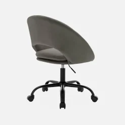 Sedia da ufficio con rotelle in velluto