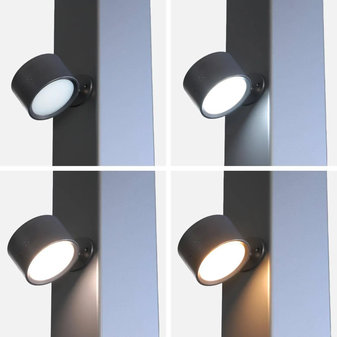 Set 2 lampade ricaricabili per pergola