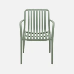 Set 4 poltrone da giardino in plastica