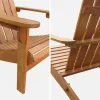 Set 2 poltrone da giardino in legno