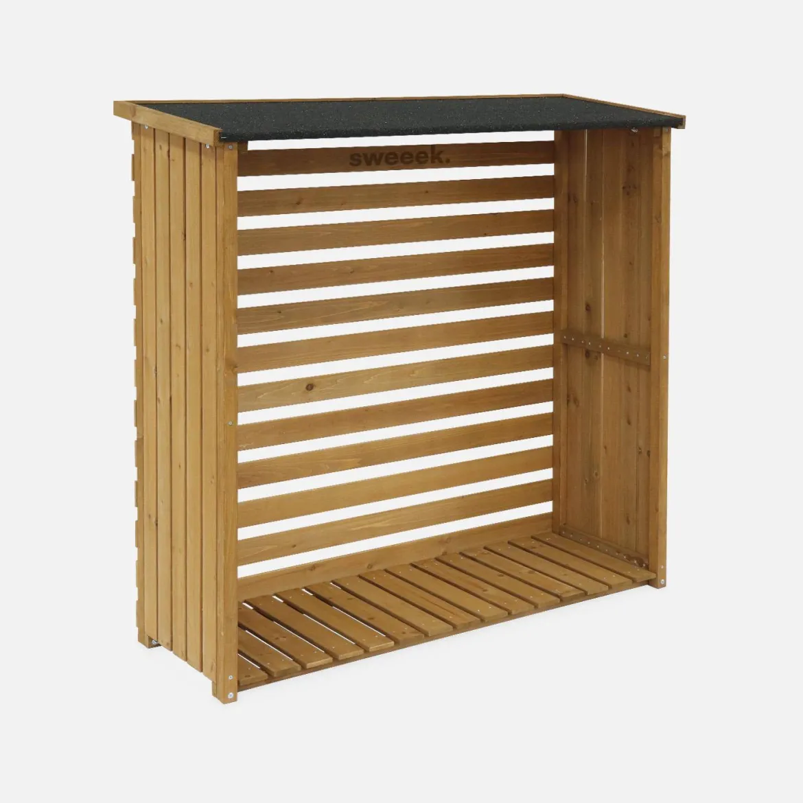 Set 2 portalegna in legno di abete