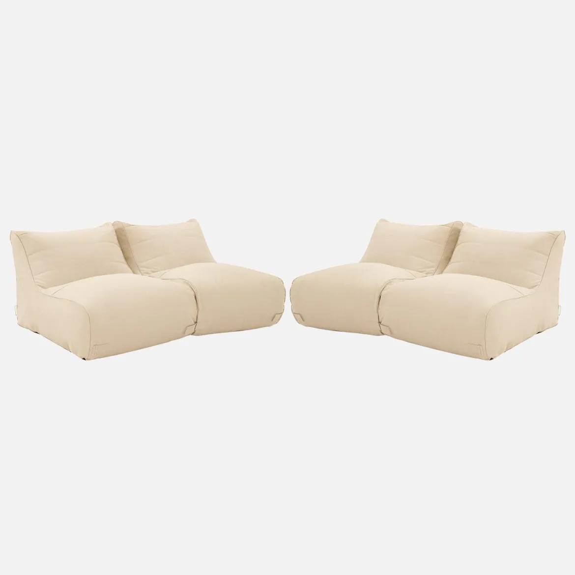 Set 4 puff da esterno in olefina