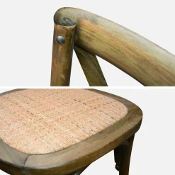 Set 4 sedie da bistrot vintage in legno