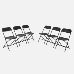 Set 6 sedie pieghevoli per eventi