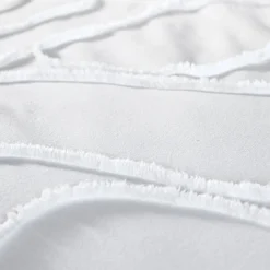 Set biancheria da letto di cotone bianco, 2 posti