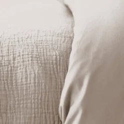 Set biancheria da letto di cotone color ciottolo