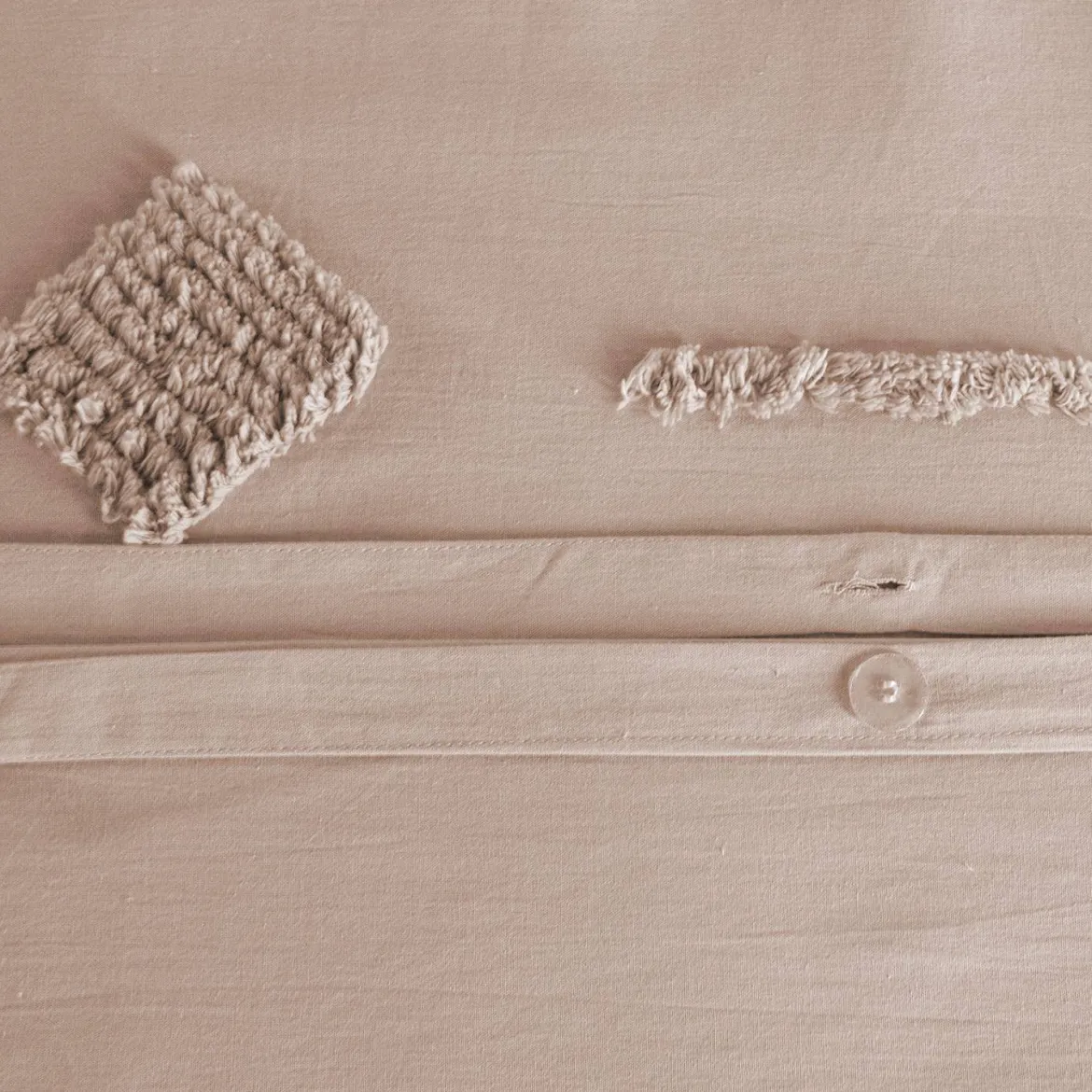 Set biancheria da letto di cotone rosa, 2 posti