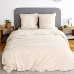 Set biancheria da letto in microfibra lavata, 2 posti