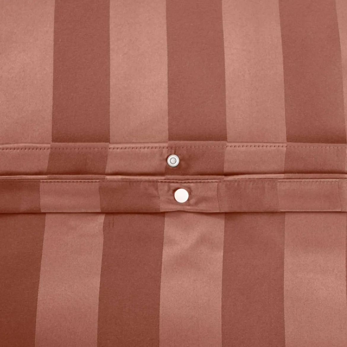 Set biancheria da letto in poliestere effetto satinato a righe sottili 2 posti rosso