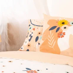 Set biancheria da letto in cotone reversibile con fantasia, 1 posto