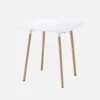 Set da pranzo composto da tavolo quadrato e 2 sedie, 70cm