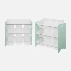 Set di 2 armadi per bambini per giocattoli