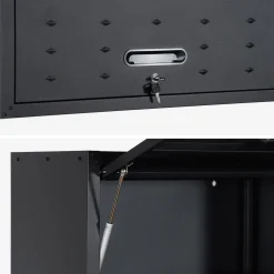 Set di 2 mobili contenitori alti per garage