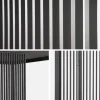 Set di 3 persiane verticali 1m pergola bioclimatica