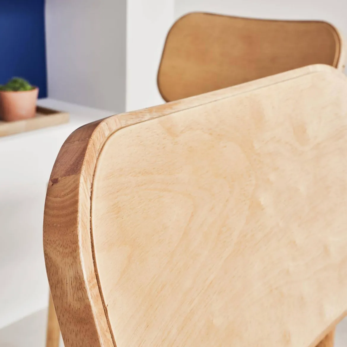 Set di 2 sedie in legno di hevea