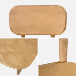 Set di 2 sedie in legno di hevea