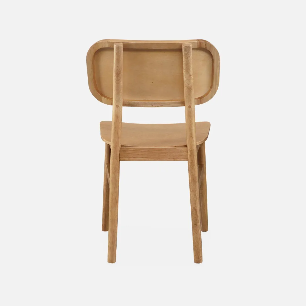 Set di 2 sedie in legno di hevea
