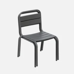 Set di 2 sedie in metallo per bambini