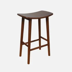 Set di 2 sgabelli da bar vintage in legno di hevea