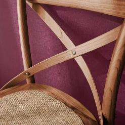 Set di 2 sgabello da bar bistrot vintage legno