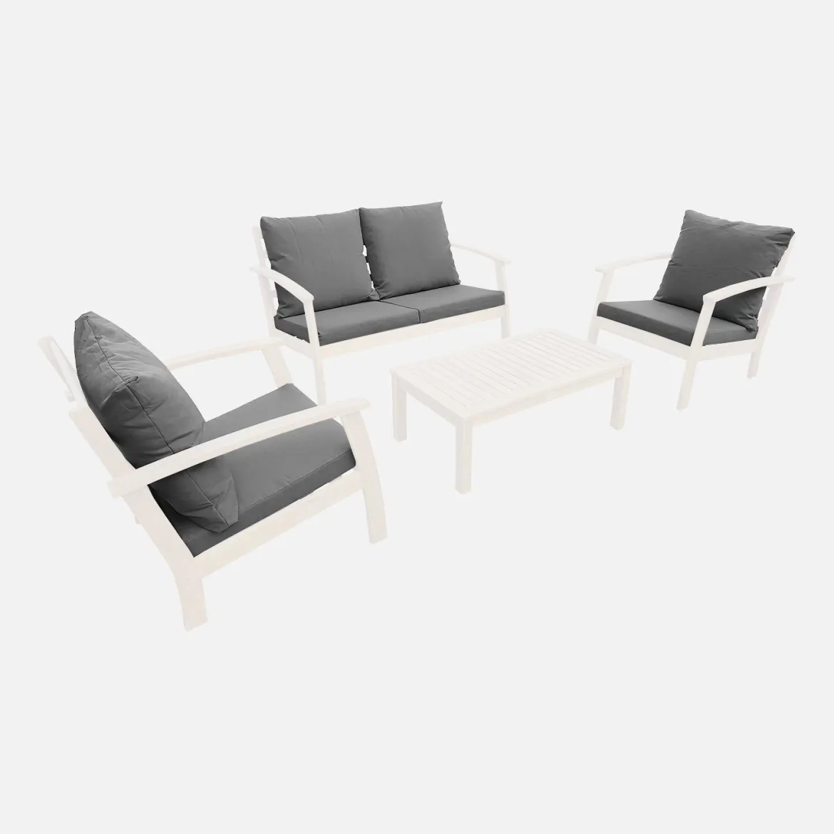 Set di copricuscini per salotto da giardino