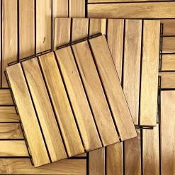 Set di piastrelle per decking in legno, 30x30cm