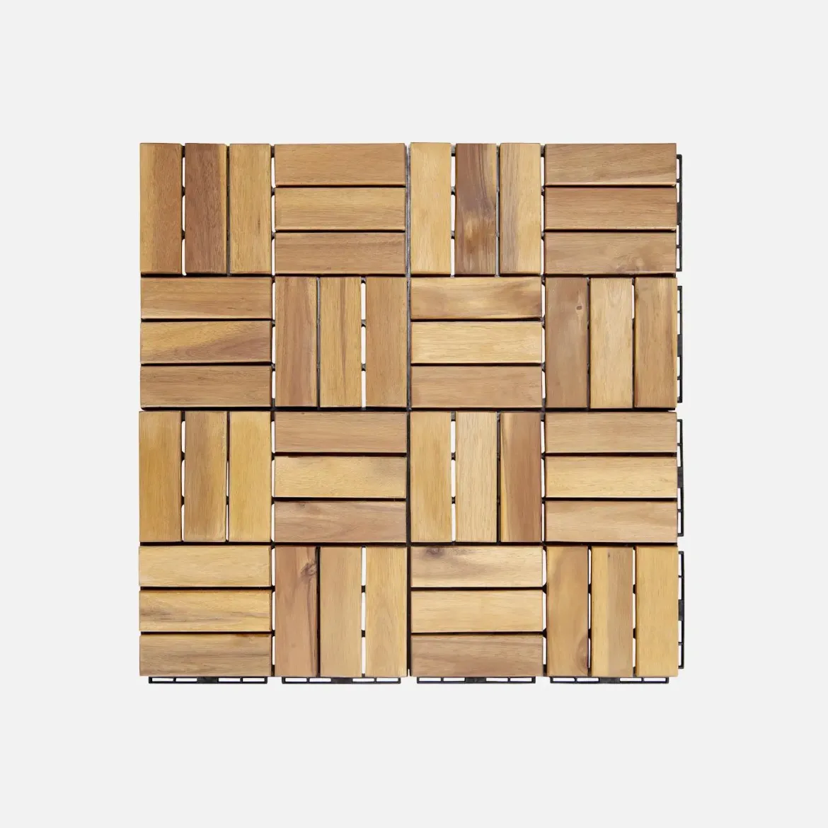 Set di piastrelle per patio in legno, 30x30cm