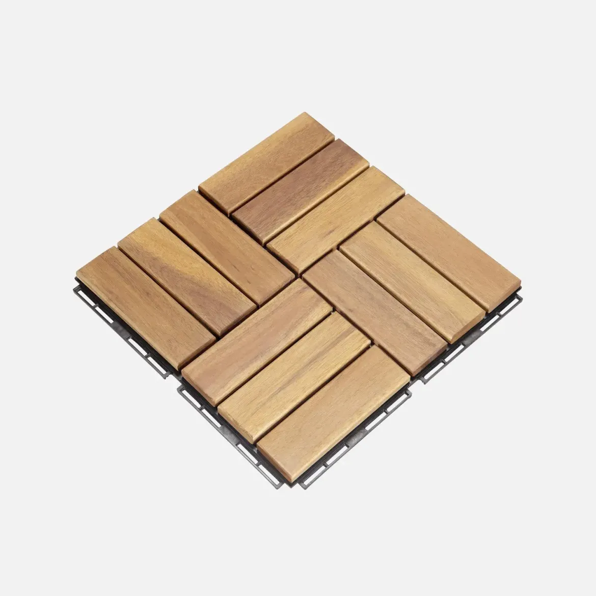 Set di piastrelle per patio in legno, 30x30cm