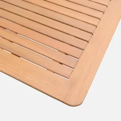 Set tavolo da giardino allungabile in legno di eucalipto con 8 sedie