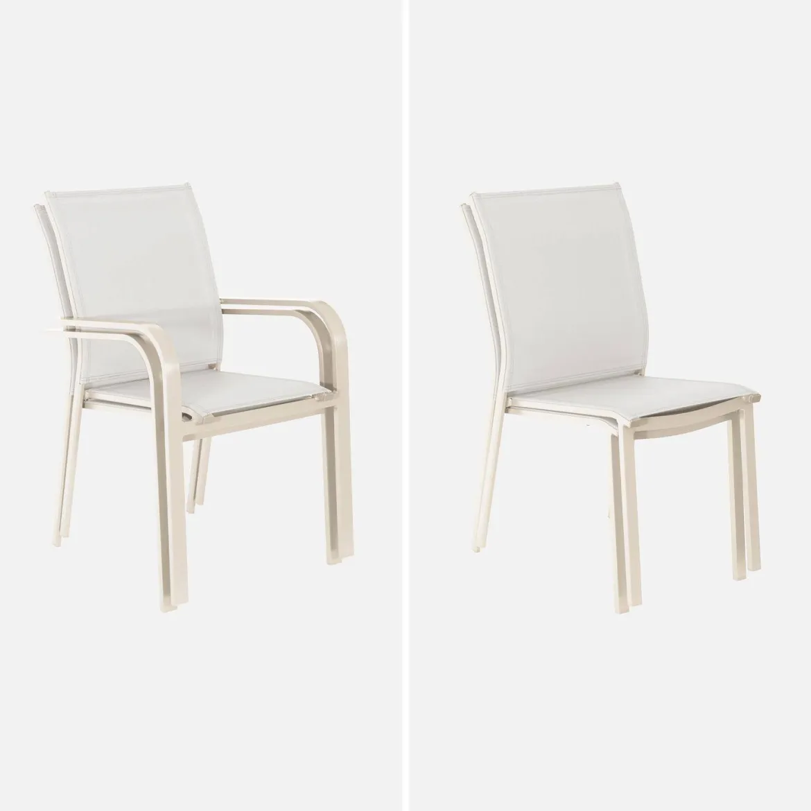 Set tavolo da giardino allungabile in alluminio con 6 sedie