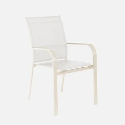 Set tavolo da giardino allungabile in alluminio con 6 sedie