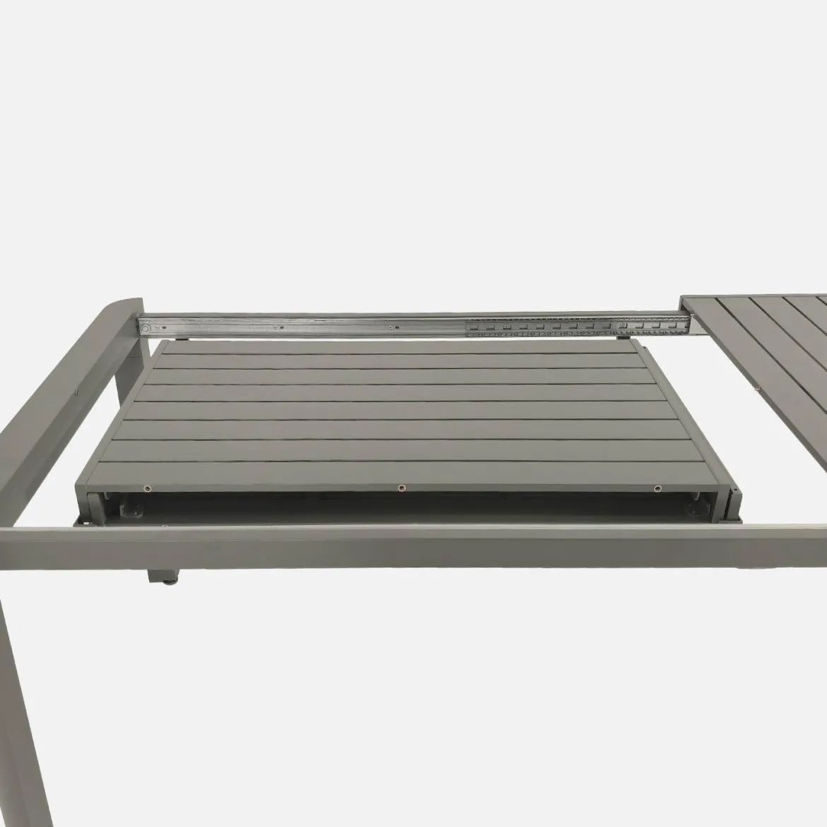 Set tavolo da giardino allungabile in alluminio con 10 sedie