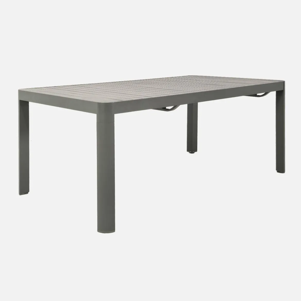 Set tavolo da giardino allungabile in alluminio con 10 sedie