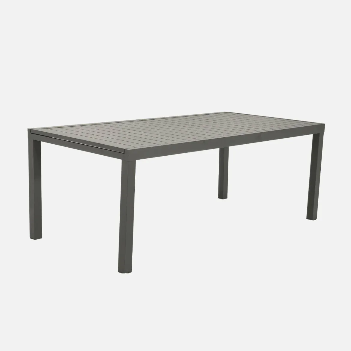 Set tavolo da giardino allungabile in alluminio con 10 sedie