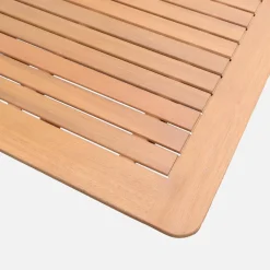 Set tavolo da giardino allungabile in legno di eucalipto con 8 sedie