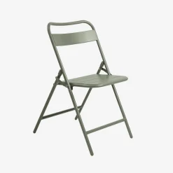 Set tavolo da giardino bistrot pieghevole in acciaio con 4 sedie, 120cm