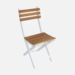 Set tavolo da giardino con angoli arrotondati in legno di acacia con 8 sedie