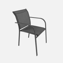 Set tavolo da giardino estensibile in alluminio con 8 sedie