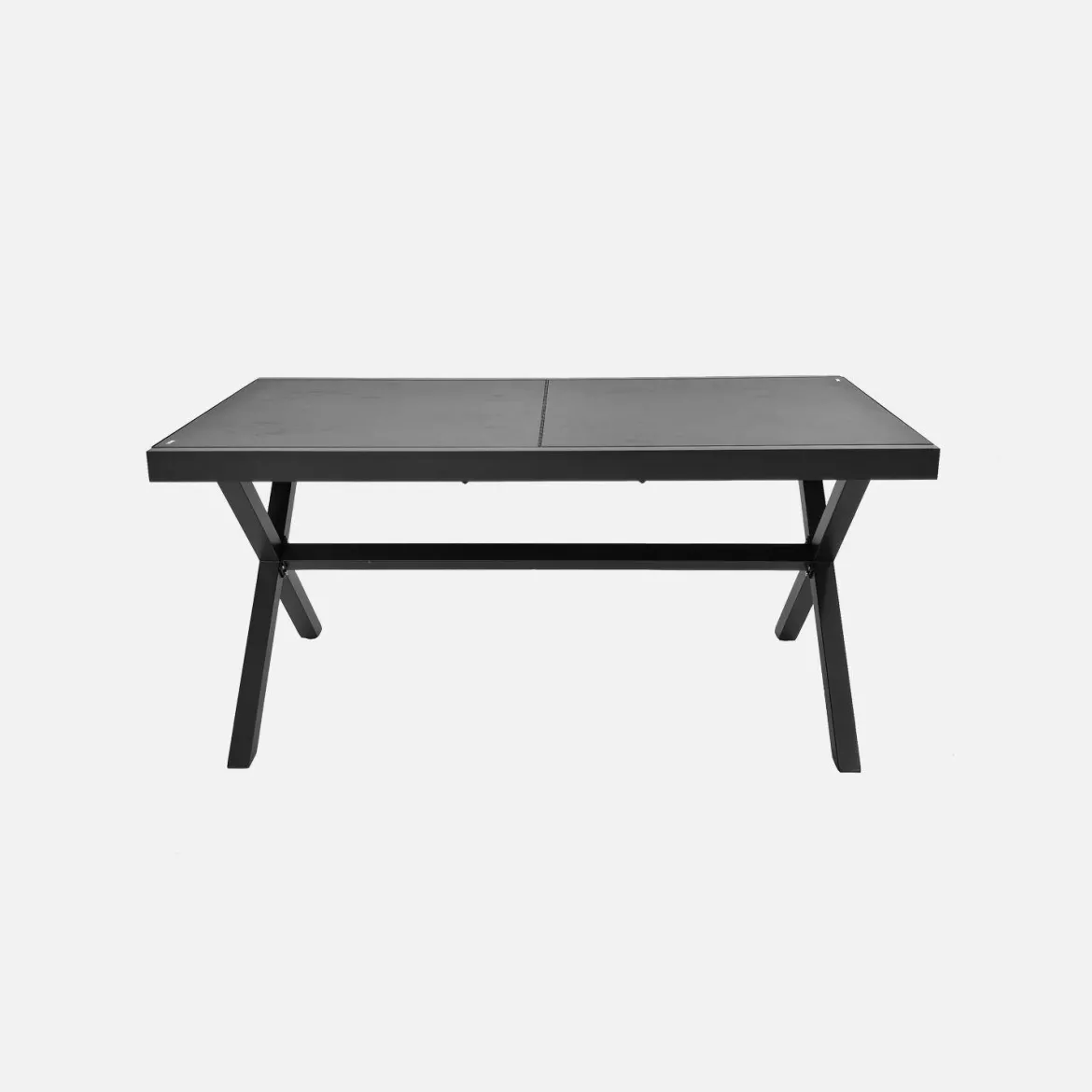 Set tavolo da giardino estensibile in alluminio con 8 sedie