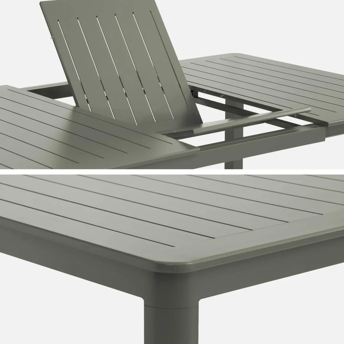 Set tavolo da giardino estensibile in alluminio con 12 sedie