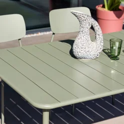 Set tavolo da giardino in metallo con 6 sedie