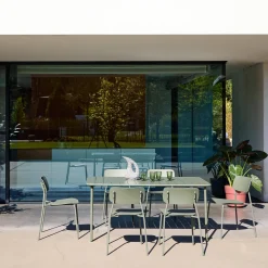 Set tavolo da giardino in metallo con 6 sedie