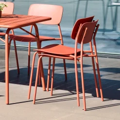 Set tavolo da giardino in metallo con 6 sedie