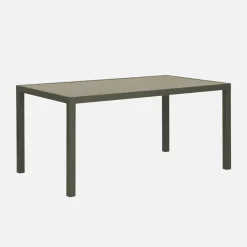 Set tavolo da giardino in alluminio e textilene con 6 sedie