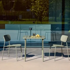 Set tavolo da giardino in metallo con 2 sedie