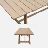 Set tavolo da giardino in legno di acacia con 6 sedie
