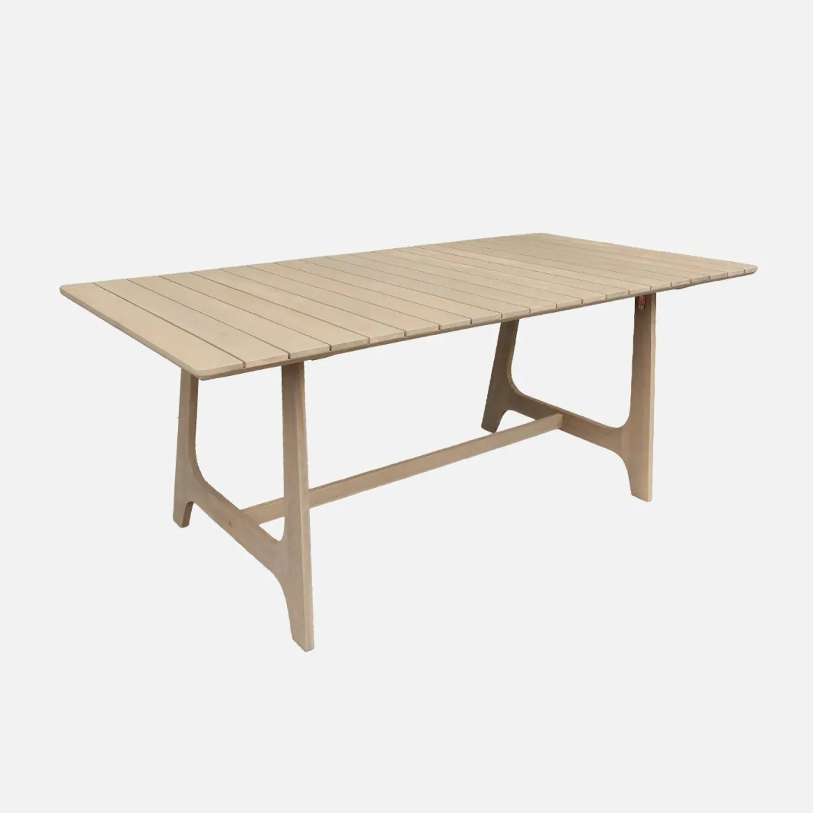 Set tavolo da giardino in legno di acacia con 6 sedie