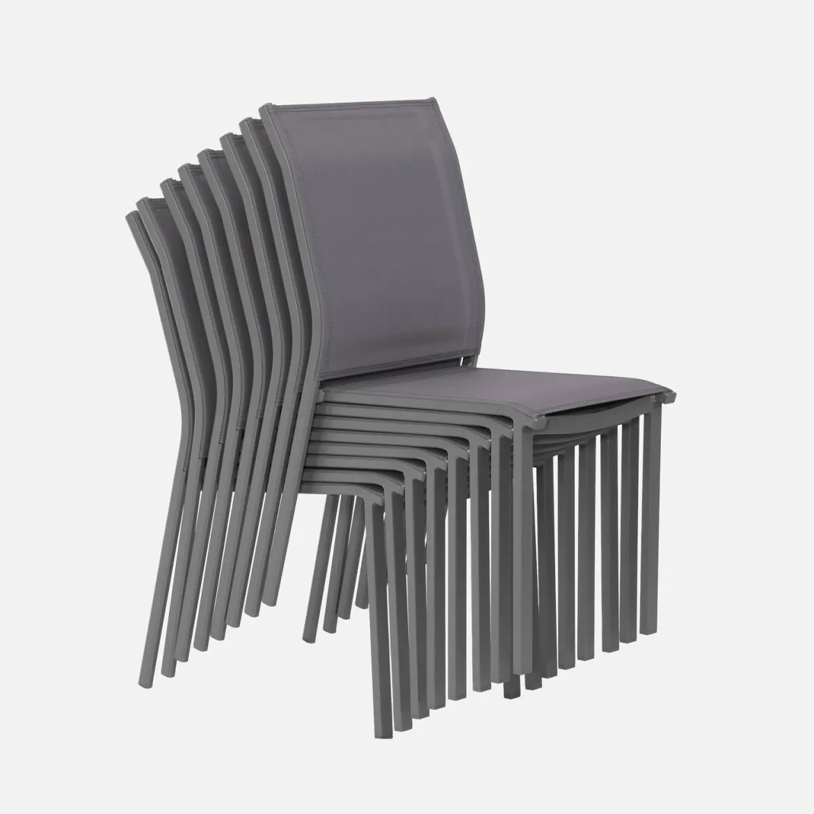 Set tavolo da giardino in alluminio con 8 sedie